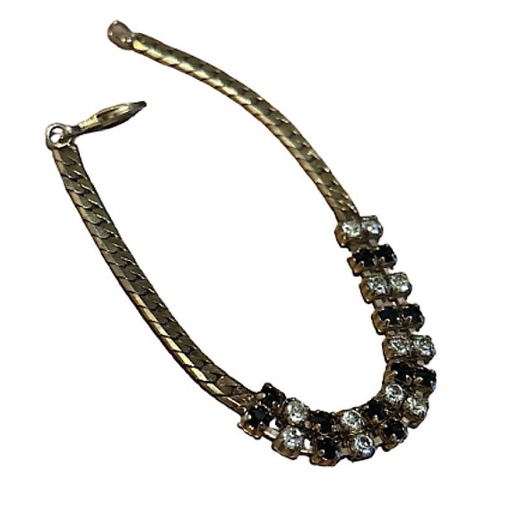 Very Rare 1940’s/50’s Gold-tone Gemstone Bracelet - Picture 12 of 12